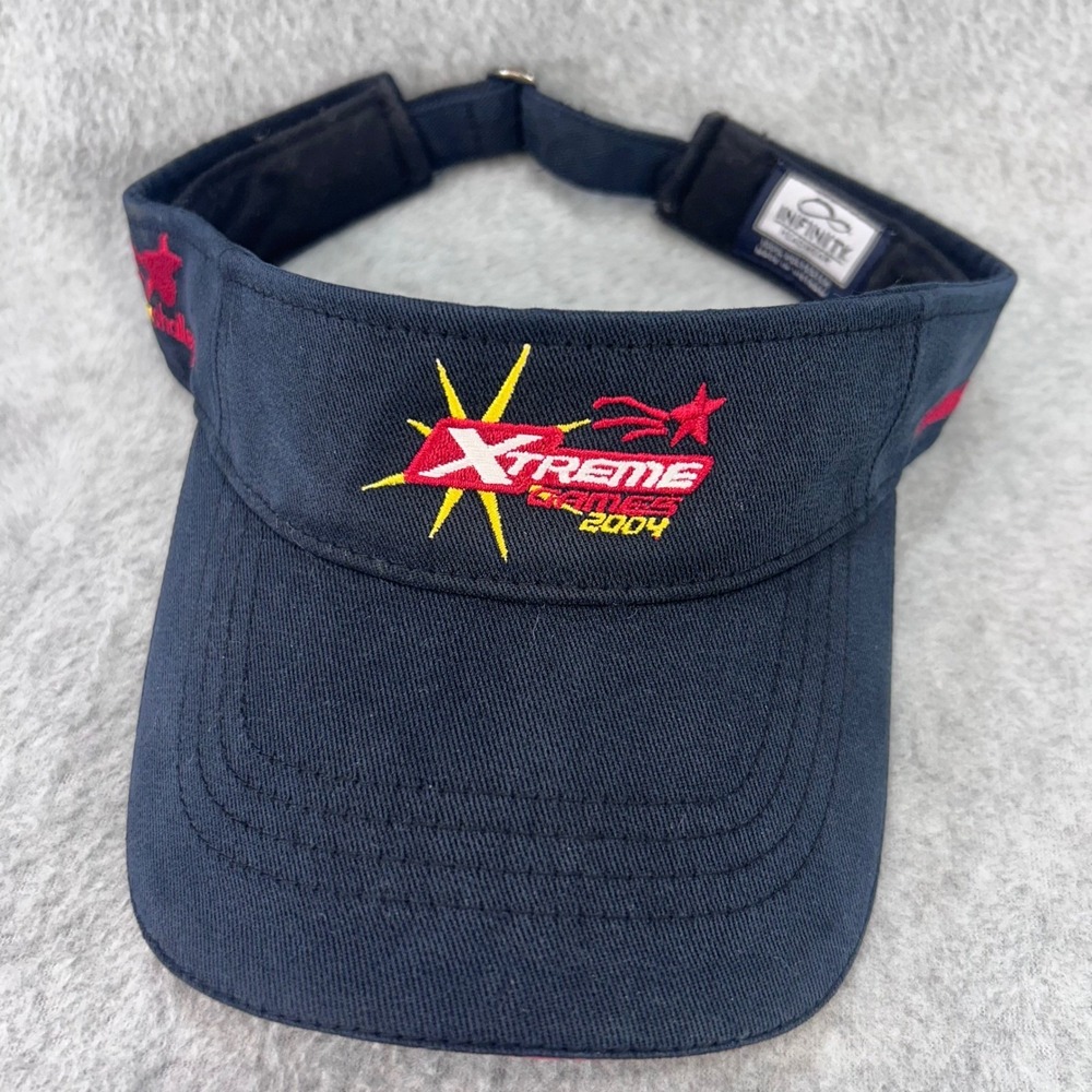 Xtreme Games 2004 Mens Navy Infinity Visor The Cancer Challenge Vintage OSFM
